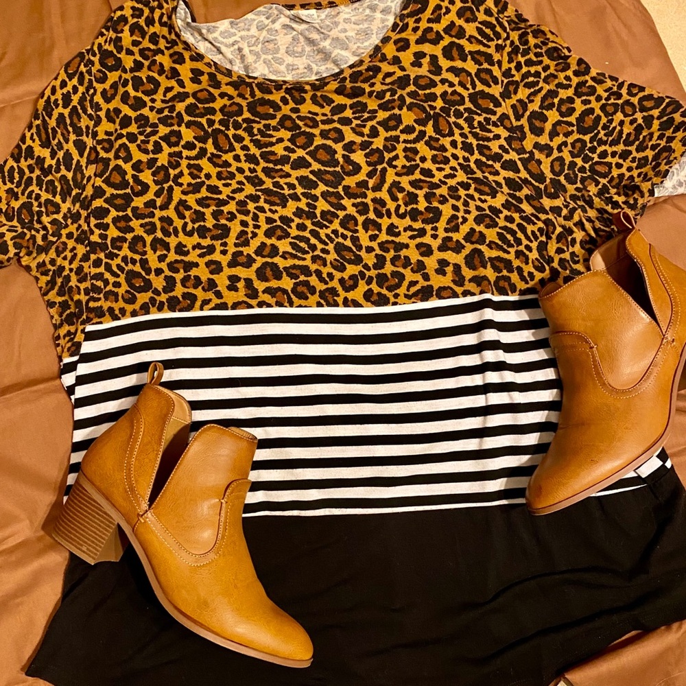 Gorgeous Color Block Tunic Top